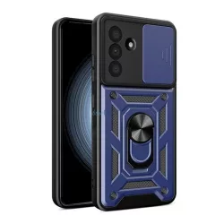   Defender szilikon telefonvédő (ütésállóság, tartógyűrű, kameravédő) SÖTÉTKÉK Samsung Galaxy A56 5G (SM-A566)