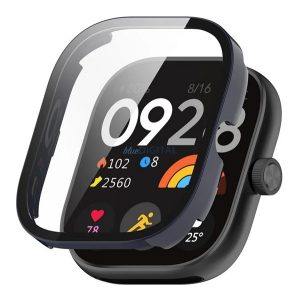 Műanyag keret (BUMPER, ütésállóság + kijelzővédő üveg) SÖTÉTKÉK Xiaomi Redmi Watch 5
