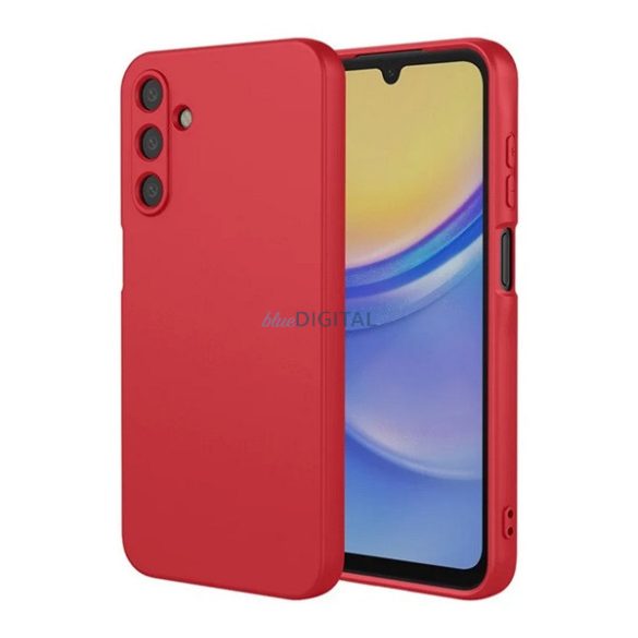 Szilikon telefonvédő (matt) PIROS Samsung Galaxy A56 5G (SM-A566)