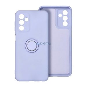 Szilikon telefonvédő (tartógyűrű, mikrofiber plüss belső, mágneses, kameravédő) LILA Samsung Galaxy A26 5G (SM-A266)
