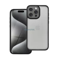   Szilikon telefonvédő (ütésállóság, akril hátlap, kameravédő) FEKETE Samsung Galaxy A56 5G (SM-A566)