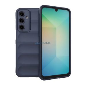 Szilikon telefonvédő (ütésállóság, kameravédő, 3D) SÖTÉTKÉK Samsung Galaxy A56 5G (SM-A566)