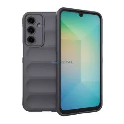   Szilikon telefonvédő (ütésállóság, kameravédő, 3D) SÖTÉTSZÜRKE Samsung Galaxy A56 5G (SM-A566)