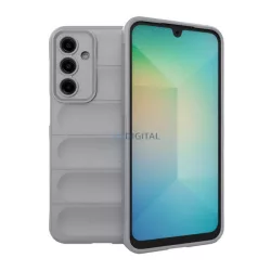   Szilikon telefonvédő (ütésállóság, kameravédő, 3D) VILÁGOSSZÜRKE Samsung Galaxy A56 5G (SM-A566)