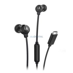   MOTOROLA EARBUDS 3C-s fülhallgató SZTEREO (Type-C, mikrofon, felvevő gomb) FEKETE