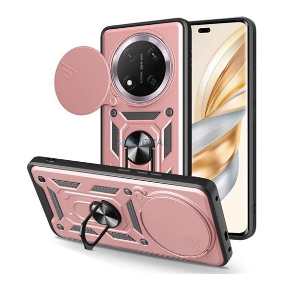 Defender szilikon telefonvédő (ütésállóság, tartógyűrű, kameravédő) ROZÉARANY Honor Magic7 Lite