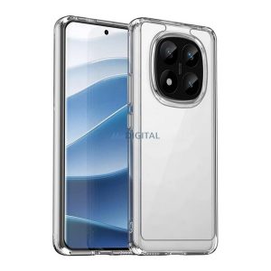Szilikon telefonvédő (ütésállóság, átlátszó hátlap) ÁTLÁTSZÓ Xiaomi Redmi Note 14 Pro Plus 5G