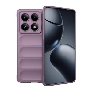 Szilikon telefonvédő (ütésállóság, kameravédő, 3D) LILA Xiaomi Redmi Note 14 Pro 5G