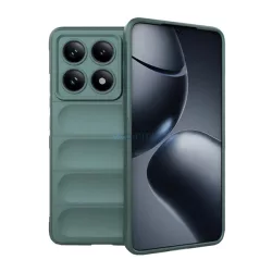   Szilikon telefonvédő (ütésállóság, kameravédő, 3D) SÖTÉTZÖLD Xiaomi Redmi Note 14 Pro 5G