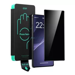   ESR képernyővédő üveg (2.5D, 0.33mm, 9H, betekintés védelem + segédkeret) FEKETE Samsung Galaxy S25 Ultra (SM-S938)
