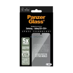   PANZERGLASS CERAMIC képernyővédő üveg (3D, ütésállóság, 9H) ÁTLÁTSZÓ Samsung Galaxy S25 Plus (SM-S936)