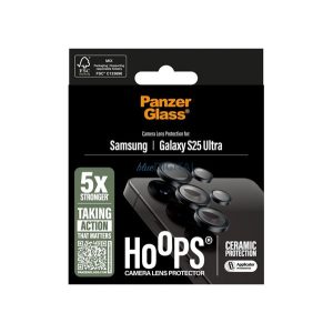 PANZERGLASS HOOPS CERAMIC kameravédő üveg (9H + segédkeret) ÁTLÁTSZÓ Samsung Galaxy S25 Ultra (SM-S938)