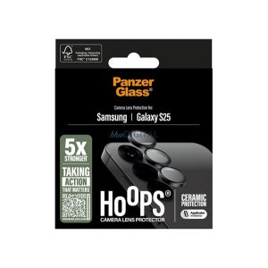 PANZERGLASS HOOPS CERAMIC kameravédő üveg (9H + segédkeret) ÁTLÁTSZÓ Samsung Galaxy S25 (SM-S931)