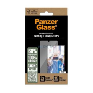 PANZERGLASS képernyővédő üveg (3D, ütésállóság, 9H) ÁTLÁTSZÓ Samsung Galaxy S25 Ultra (SM-S938)