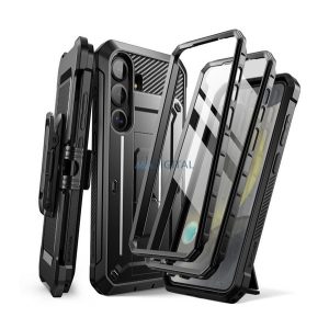 SUPCASE UNICORN BEETLE PRO műanyag telefonvédő (360°-os védelem, erős ütésállóság, műanyag előlap) FEKETE Samsung Galaxy S25 (SM-S931)