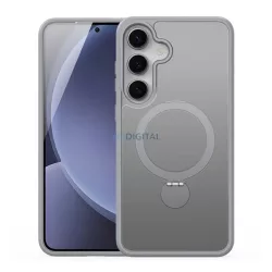   DUX DUCIS YIND szilikon telefonvédő (ütésállóság, kameravédő, matt, MagSafe, kitámasztó) ÁTLÁTSZÓ Samsung Galaxy S25 (SM-S931)