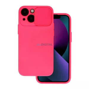 Szilikon telefonvédő (matt, mikrofiber plüss belső, kameravédő) MAGENTA Samsung Galaxy S25 (SM-S931)