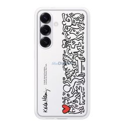   SAMSUNG műanyag telefonvédő (ütésállóság, cserélhető átlátszó + kártyazseb hátlap) FEHÉR Samsung Galaxy S25 (SM-S931)