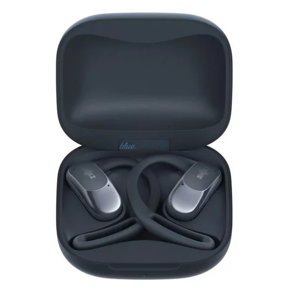 SHOKZ OPENFIT AIR bluetooth fülhallgató SZTEREO (v5.2, TWS, fülre akasztható, mikrofon, zajszűrő + töltőtok) FEKETE