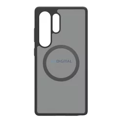   SPIGEN CAPELLA szilikon telefonvédő (ütésállóság, légpárnás keret, matt, MagSafe) FEKETE/EZÜST Samsung Galaxy S25 Ultra (SM-S938)