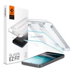   SPIGEN EZ FIT HD képernyővédő üveg 2db (2.5D, tokbarát, ultravékony, 0.2mm, 9H + segédkeret) ÁTLÁTSZÓ Samsung Galaxy A36 5G (SM-A366)