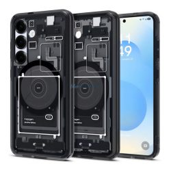   SPIGEN ULTRA HYBRID ZERO ONE műanyag telefonvédő (ütésállóság, légpárnás keret, MagSafe) FEKETE Samsung Galaxy S25 (SM-S931)