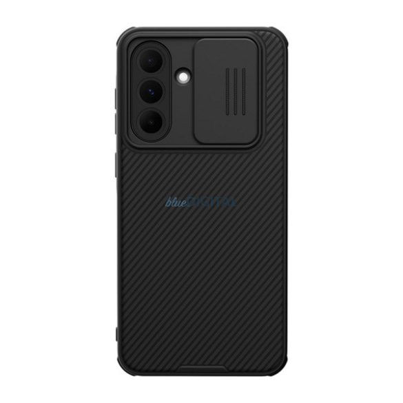 NILLKIN CAMSHIELD PRO MAGNETIC műanyag telefonvédő (ütésállóság, kameravédő, mágneses, csíkos) FEKETE Samsung Galaxy A56 5G (SM-A566)