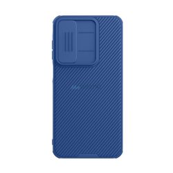   NILLKIN CAMSHIELD PRO szilikon telefonvédő (ütésállóság, kameravédő, csíkos) SÖTÉTKÉK Samsung Galaxy A36 5G (SM-A366)