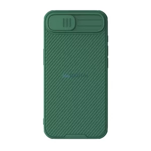 NILLKIN CAMSHIELD PRO szilikon telefonvédő (ütésállóság, kameravédő, csíkos) SÖTÉTZÖLD Apple iPhone 16e