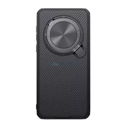   NILLKIN CAMSHIELD PROP MAGNETIC szilikon telefonvédő (ütésállóság, kameravédő, kitámasztó, csíkos) FEKETE Honor Magic7 Pro