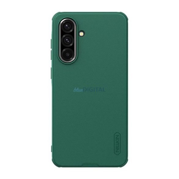 NILLKIN SUPER FROSTED PRO műanyag telefonvédő (ütésállóság, gumírozott, érdes felület) SÖTÉTZÖLD Samsung Galaxy A36 5G (SM-A366)