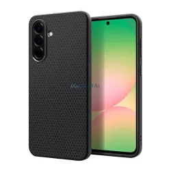   SPIGEN LIQUID AIR szilikon telefonvédő (ütésállóság, légpárnás sarok, rombusz) FEKETE Samsung Galaxy A56 5G (SM-A566)
