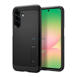   SPIGEN TOUGH ARMOR szilikon telefonvédő (ütésállóság, kitámasztó) FEKETE Samsung Galaxy A56 5G (SM-A566)