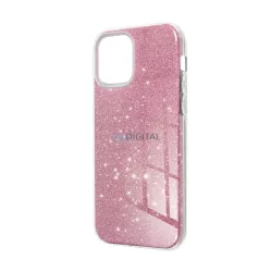   Szilikon telefonvédő (műanyag belső, csillogó hátlap) RÓZSASZÍN Apple iPhone 16e