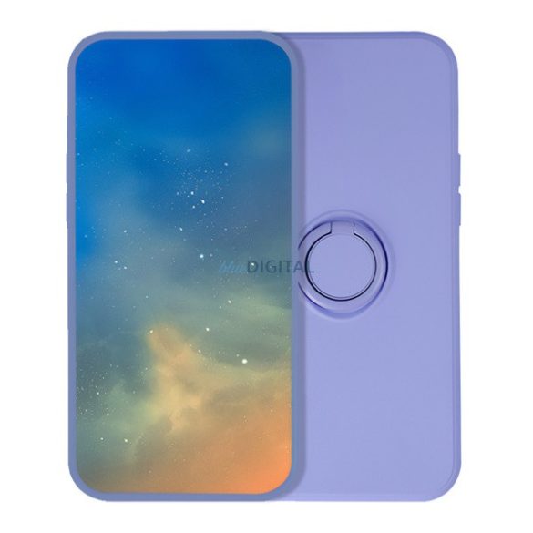 Szilikon telefonvédő (tartógyűrű, mikrofiber plüss belső, mágneses, kameravédő) LILA Xiaomi Redmi Note 14 Pro 4G
