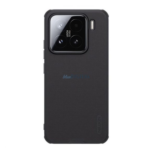 NILLKIN SUPER FROSTED PRO műanyag telefonvédő (ütésállóság, gumírozott, érdes felület) FEKETE Xiaomi 15