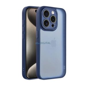 Szilikon telefonvédő (ütésállóság, akril hátlap, kameravédő) SÖTÉTKÉK Xiaomi Redmi Note 14 Pro 5G