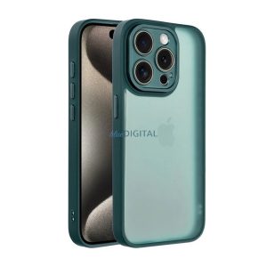 Szilikon telefonvédő (ütésállóság, akril hátlap, kameravédő) SÖTÉTZÖLD Xiaomi Redmi Note 14 Pro 4G