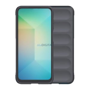 Szilikon telefonvédő (ütésállóság, kameravédő, 3D) SÖTÉTSZÜRKE Xiaomi 15