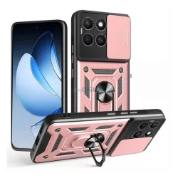   Defender szilikon telefonvédő (ütésállóság, tartógyűrű, kameravédő) ROZÉARANY Honor X8c