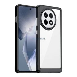   Szilikon telefonvédő (ütésállóság, átlátszó hátlap) FEKETE OnePlus 13R 5G