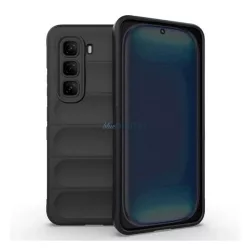   Szilikon telefonvédő (ütésállóság, kameravédő, 3D) FEKETE Infinix Hot 50 Pro 4G (X6881)