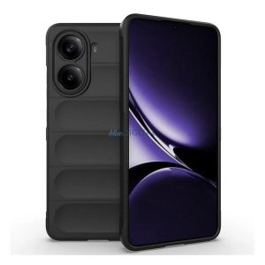 Szilikon telefonvédő (ütésállóság, kameravédő, 3D) FEKETE Xiaomi Poco X7 Pro