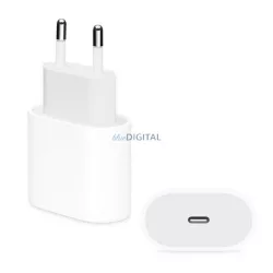   APPLE hálózati töltő Type-C aljzat (20W, PD gyorstöltő, MUVV3ZM/A és MHJE3ZM/A utód) FEHÉR