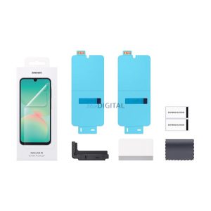 SAMSUNG képernyővédő fólia 2db (törlőkendő + segédkeret) ÁTLÁTSZÓ Samsung Galaxy A26 5G (SM-A266)