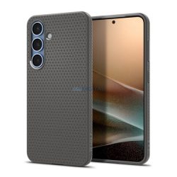   SPIGEN LIQUID AIR szilikon telefonvédő (ütésállóság, légpárnás sarok, rombusz) SÖTÉTSZÜRKE Samsung Galaxy S25 (SM-S931)