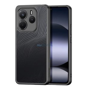 DUX DUCIS AIMO szilikon telefonvédő (ütésállóság, kameravédő, matt, hullám) FEKETE Xiaomi Redmi Note 14 4G
