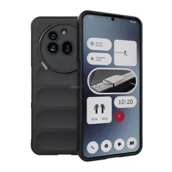   Szilikon telefonvédő (ütésállóság, kameravédő, 3D) FEKETE Nothing Phone (3a) Pro