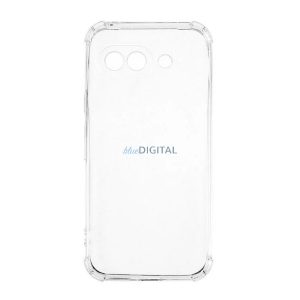 Szilikon telefonvédő (ütésállóság, légpárnás sarok) ÁTLÁTSZÓ Google Pixel 9a
