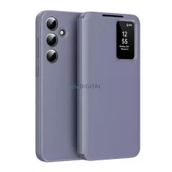   Tok álló (aktív FLIP, oldalra nyíló, Smart View Cover) LILA Samsung Galaxy A55 5G (SM-A556)